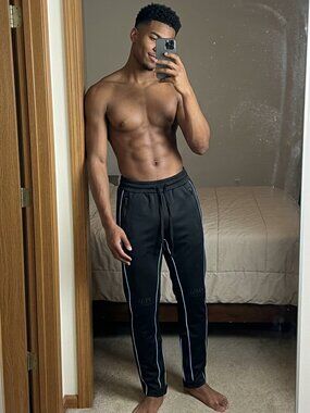 GUAPI Black 1 of 100 Sweatpants Luxury Avant Garde Reflective Men's M